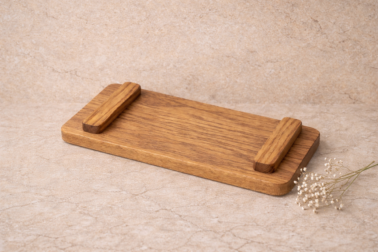 Solid Oak Tray | Handmade Minimalist Wooden Tray